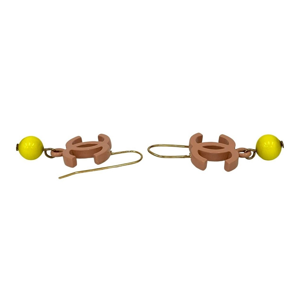 CHANEL Authentic Pink Logo Earrings - Picture 5 of 7